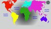 7 Continents of the World Animation HD