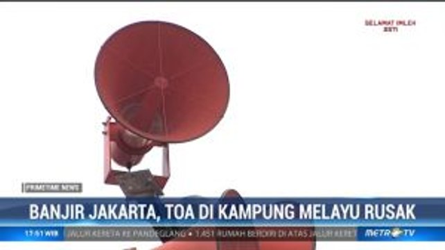 Toa Peringatan Banjir di Kampung Melayu tak Berfungsi