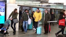 Cayetano Rivera, Eva González y Kiko Rivera llegan juntos a Atocha