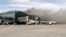Incendio en el aeropuerto de Alicante
