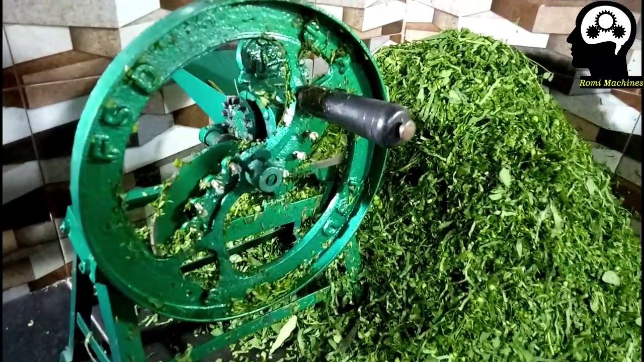 Mini chaff cutter | mini toka machine spinach cutter