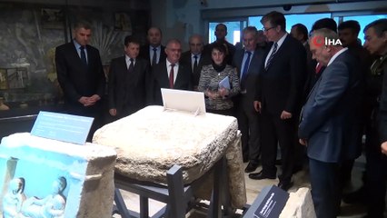 TANAP kazılarında bulunan tarihi eserler Bandırma Müzesi'nde sergilenmeye başlandı