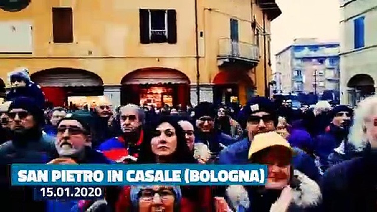 Salvini arriva a San Pietro in Casale (BO) (15.01.20)