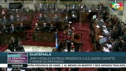 Guatemala: Jimmy Morales entrega Presidencia a Alejandro Giammattei