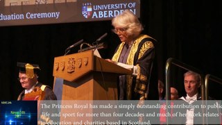 Chancellor of The University of Aberdeen, presented The Princess Royal with an Honorary Degree