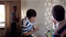 Homem que sofre de aracnofobia tenta apanhar aranha no WC