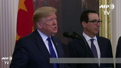 Trump celebra el "crucial" acuerdo comercial entre EEUU y China