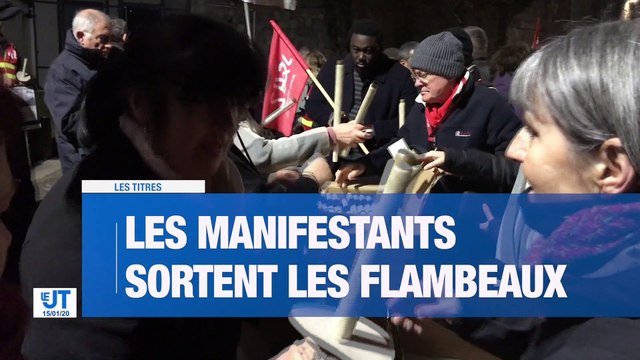 A la Une : L'appel au boycott du baccalauréat / Une retraite aux flambeaux contre la réforme des retraites / Opération village mort à Saint-Julien-Molin-Molette / Des aires de co-voiturages dans le Forez / Le coupe Cantona, Brakni sur la scène