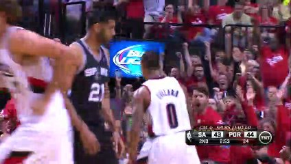 Damian Lillard "Tim Duncan"ın üzerinden BASTI!