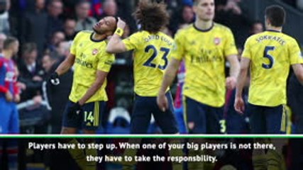 Players have to step up in Auba's absence - Arteta