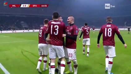 Theo Hernandez Goal - Milan 3-0 SPAL (Full Replay)