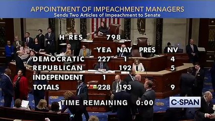 下载视频: House Votes To Send Impeachment Articles Against Trump To Senate