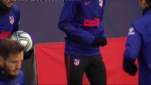 El Atlético sigue preparando el partido de Liga contra el Eibar