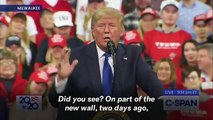 Trump Says Migrants Getting Stuck Climbing New Border Wall Is A 'Beautiful Sight'