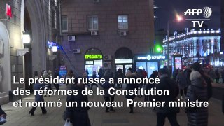 Des moscovites réagissent à la démission du Premier ministre