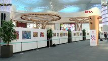 Hırvat ressam bengez'in sergisi istanbul havalimanı'nda açıldı