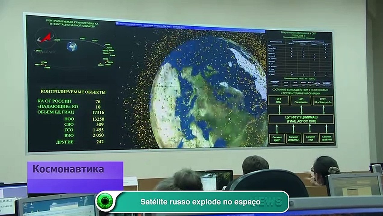 Satélite russo explode no espaço