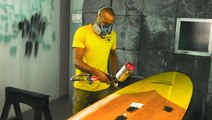 How handcrafted wooden paddle boards are made from recycled materials