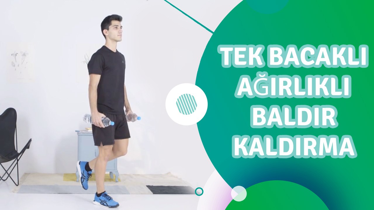 Tek bacaklı ağırlıklı baldır kaldırma - Sporcuyum