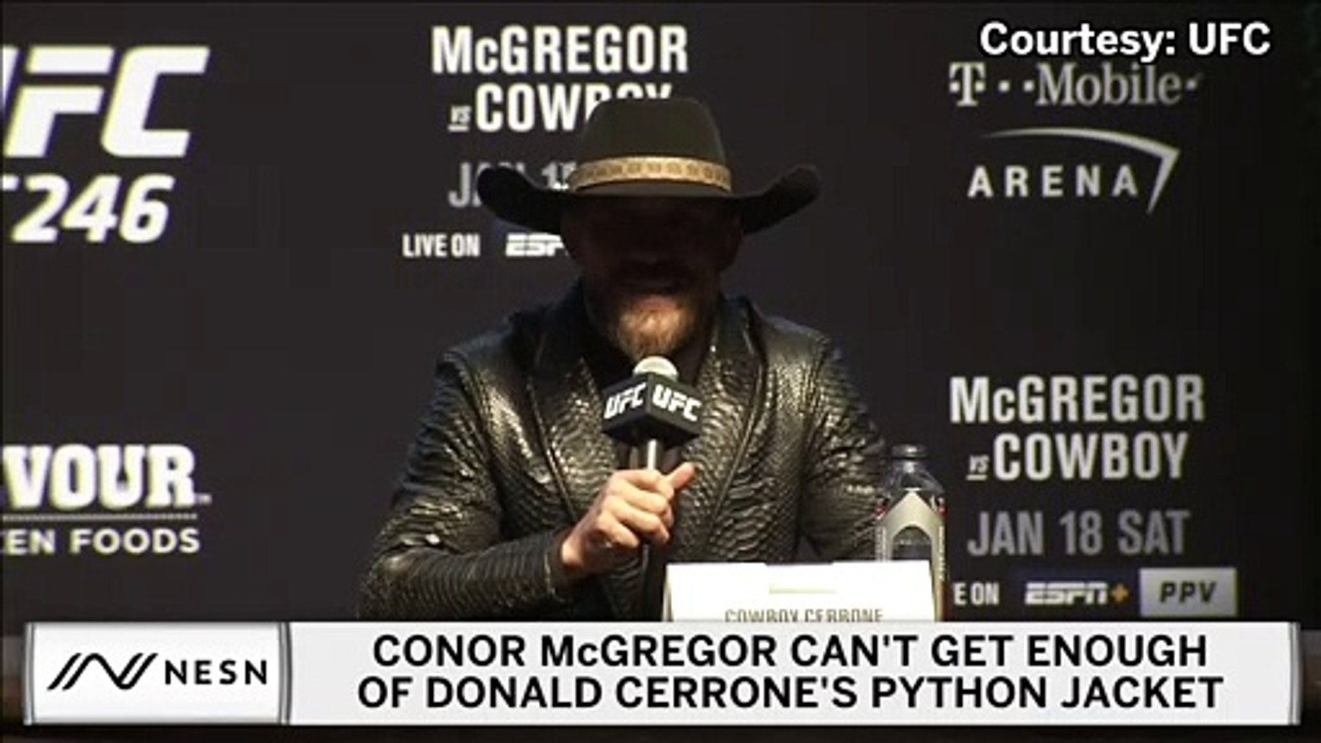 Conor McGregor Can't Get Enough Of Donald Cerrone's Python Coat - video  Dailymotion