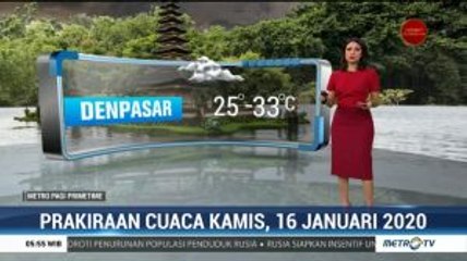 Prakiraan Cuaca, Kamis 16 Januari 2020