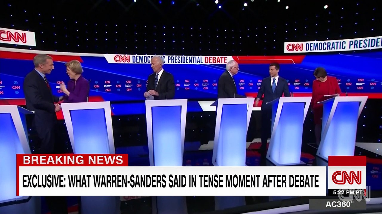 Warren accused Sanders in tense post-debate exchange of calling her a 'liar' on national TV