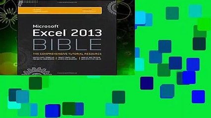 Full version  Excel 2013 Bible Complete