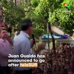 Juan Guaido Goes After teleSUR