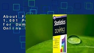 About For Books  Statistics: 1,001 Practice Problems for Dummies (+ Free Online Practice)  For