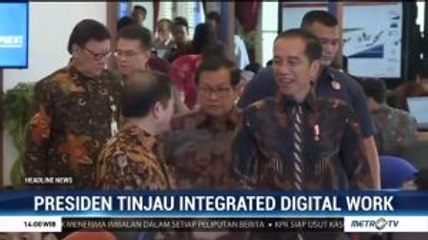 Jokowi Tinjau Pelaksanaan Integrated Digital Work di Bappenas