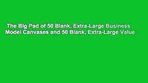 The Big Pad of 50 Blank, Extra-Large Business Model Canvases and 50 Blank, Extra-Large Value