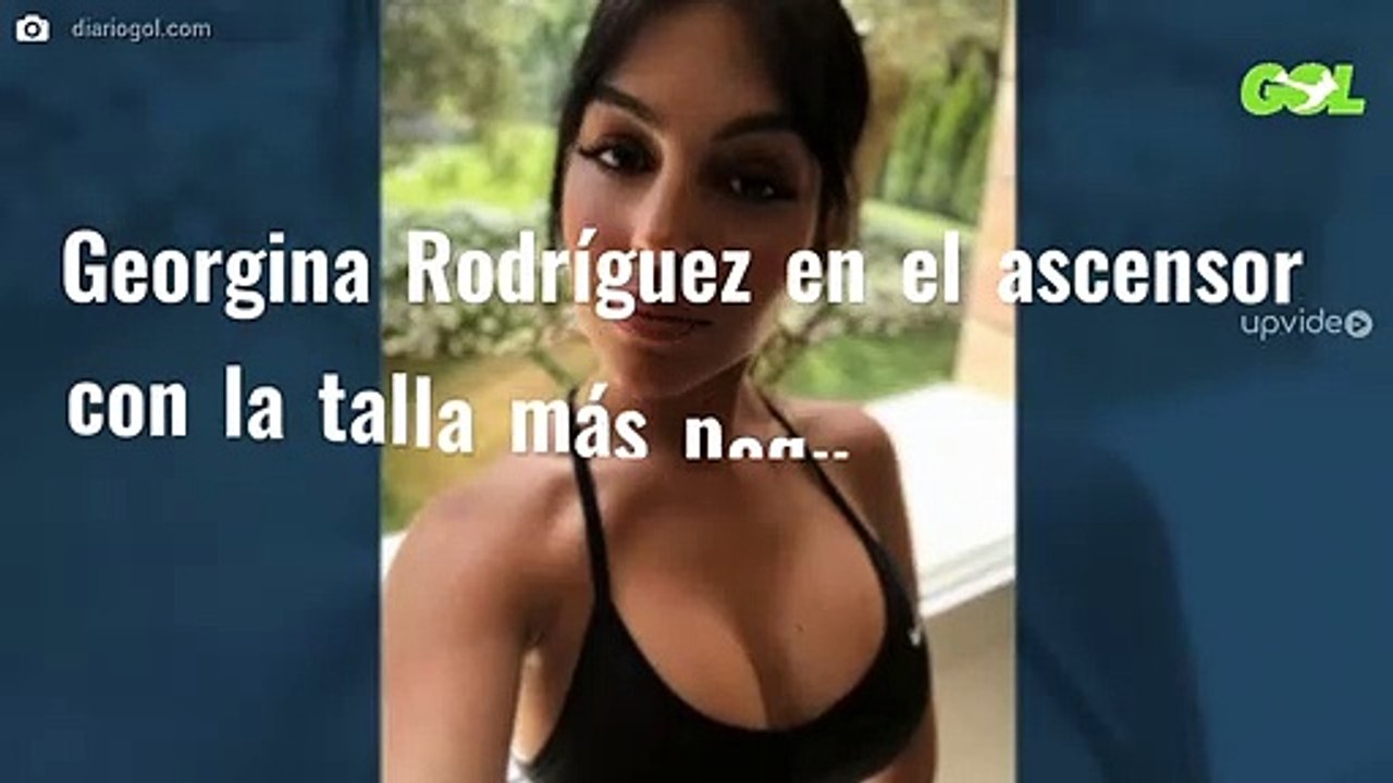 Georgina Rodríguez en el ascensor con la talla más pequeña: ¡Mira la foto!
