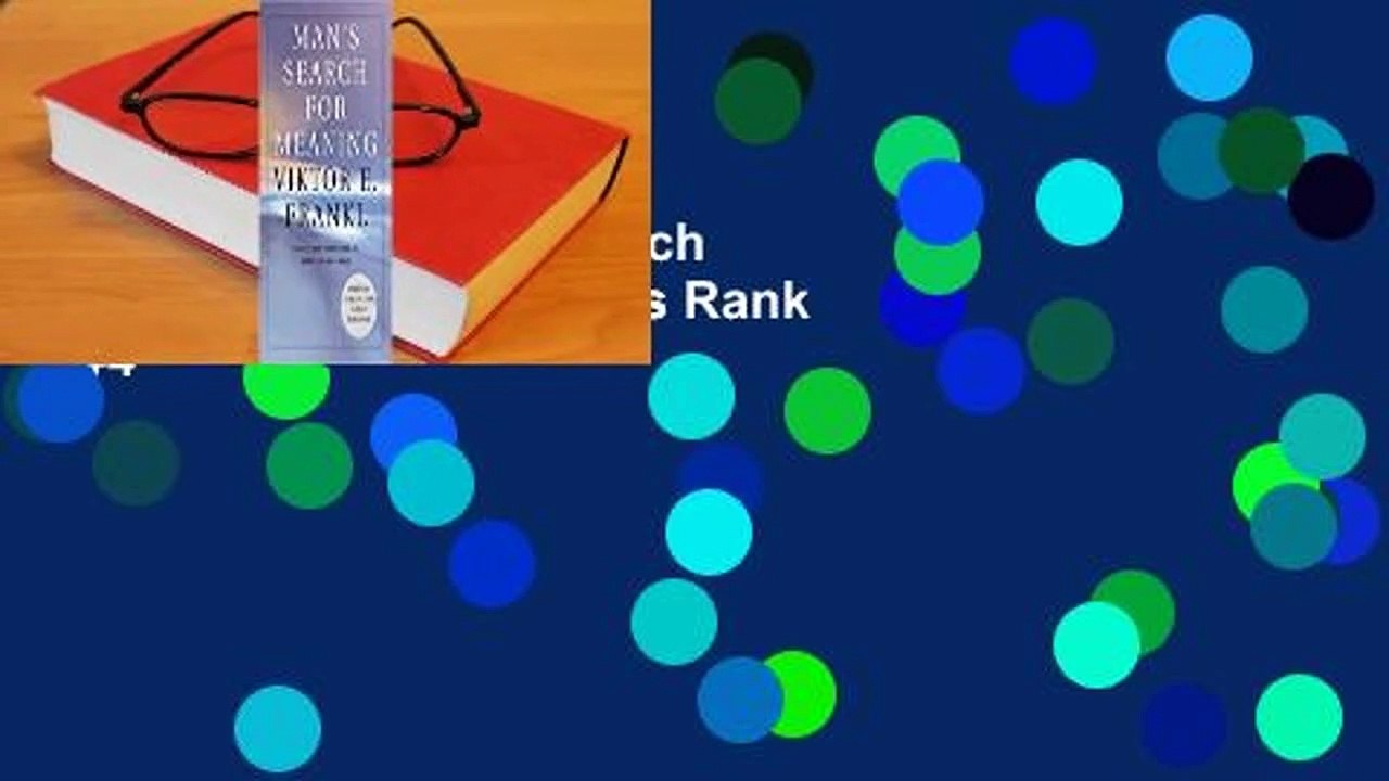 Full E-book  Man's Search for Meaning  Best Sellers Rank : #4