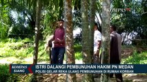 Polisi Gelar Rekonstruksi Lokasi Pembunuhan dan Pembuangan Hakim PN Medan