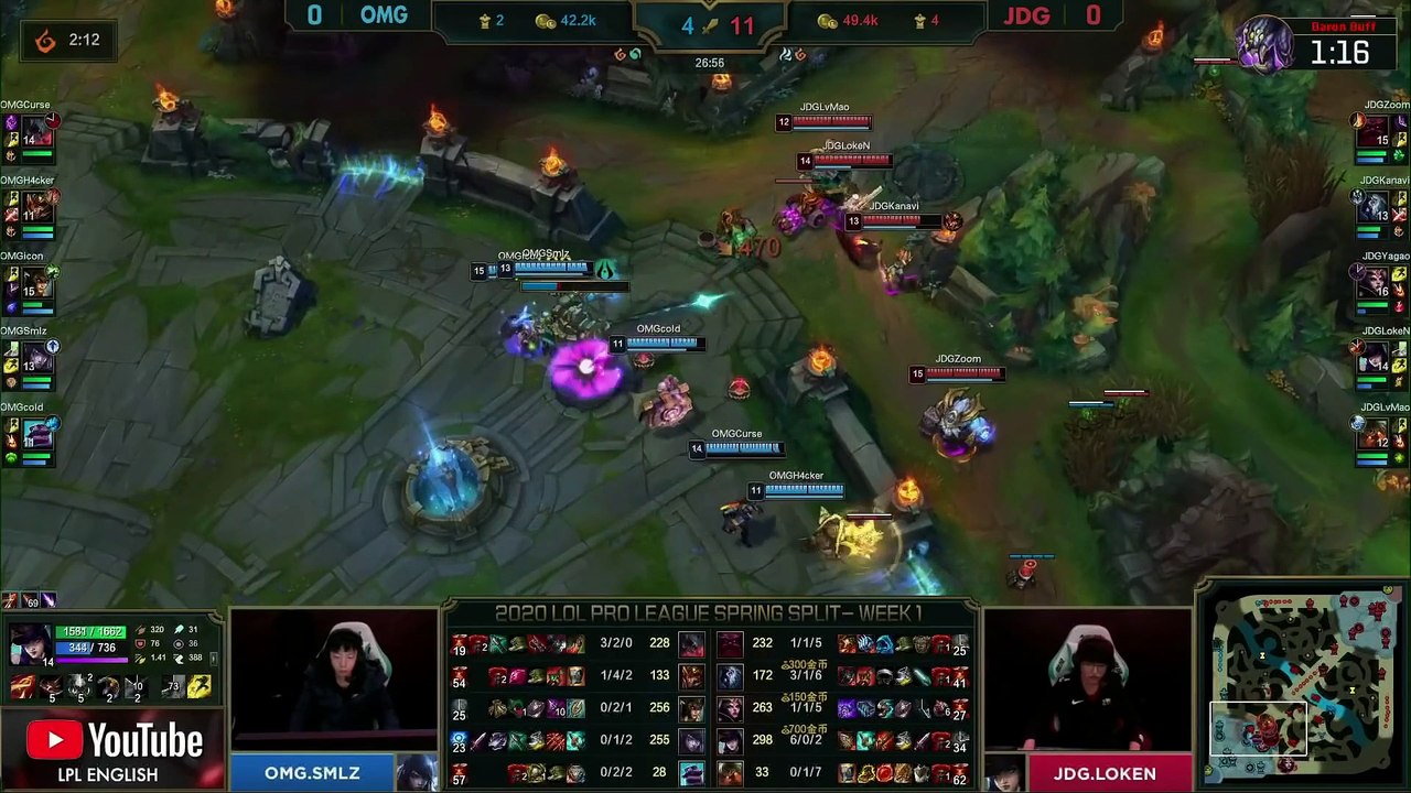 JDG vs OMG Highlights ALL GAMES   LPL Spring 2020 W1D2