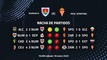 Previa partido entre Numancia y Real Sporting Jornada 24 Segunda División
