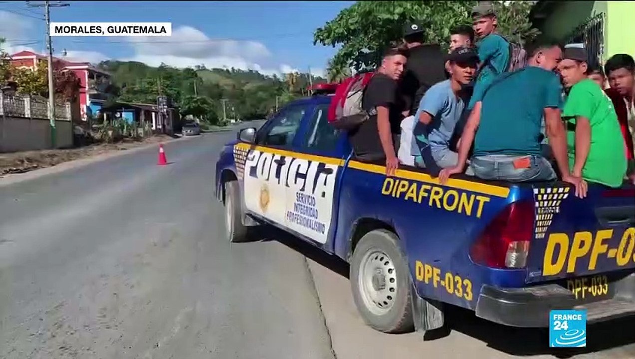 Hundreds of migrants from Honduras have crossed into Guatemala