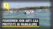 Hundreds Travel By Boats to Join Anti-CAA Protests in Mangaluru