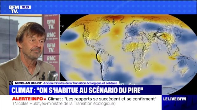 Contre le réchauffement climatique, on en fait pas l'effort de guerre estime Hulot