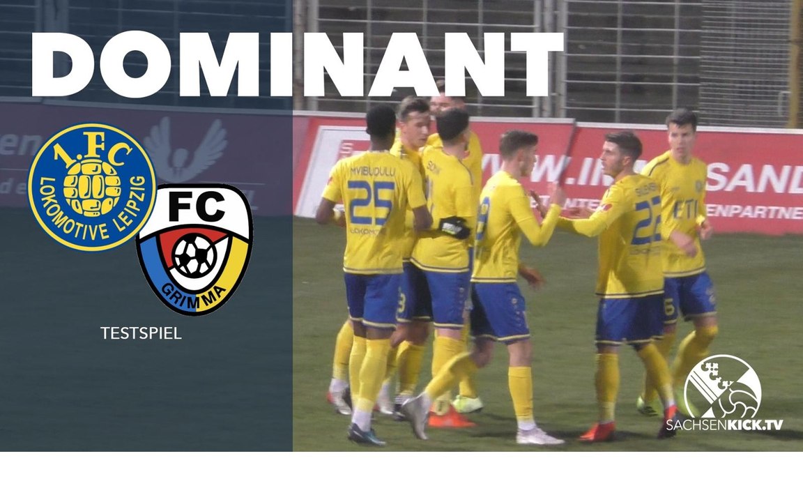 Lok und Grimma liefern 8-Tore-Spektakel | 1. FC Lokomotive Leipzig - FC Grimma (Testspiel)