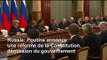 Russie: Poutine propose un référendum, le gouvernement démissionne