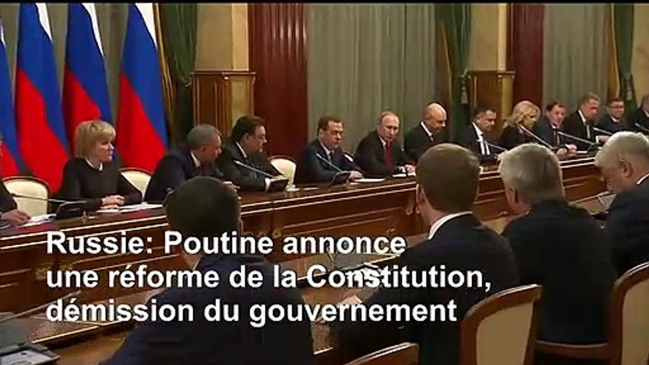 Russie: Poutine propose un référendum, le gouvernement démissionne