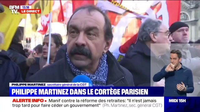 Philippe Martinez: Il n'est jamais trop tard pour faire céder un gouvernement