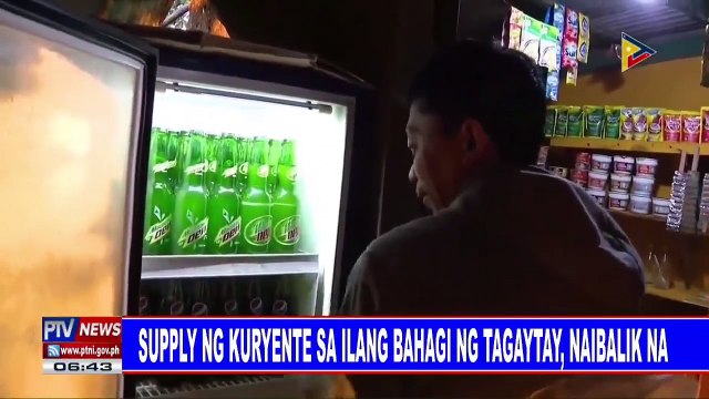 Supply ng kuryente sa ilang bahagi ng Tagaytay, naibalik na