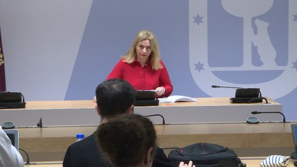 Inmaculada Sanz en rueda de prensa