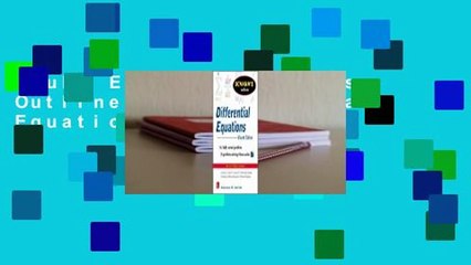 Full E-book  Schaum's Outline of Differential Equations  For Kindle