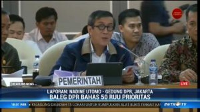 Baleg DPR & Menkumham Bahas RUU Prioritas