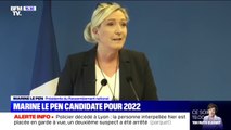 Marine Le Pen annonce vouloir être candidate pour l'élection présidentielle de 2022