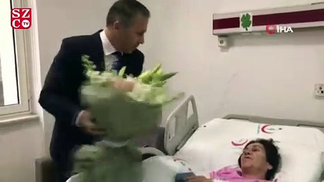 İstanbul Valisi Ali Yerlikaya, çekicinin kaldırdığı araçtan düşüp yaralanan kadını ziyaret etti