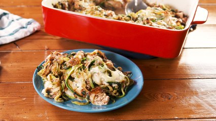 This French Onion Chicken Zoodle Bake Makes Healthy Eating Easy